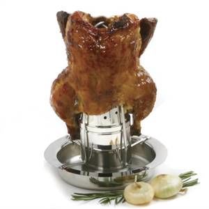 NEW NORPRO vertical roaster with infuser in silver